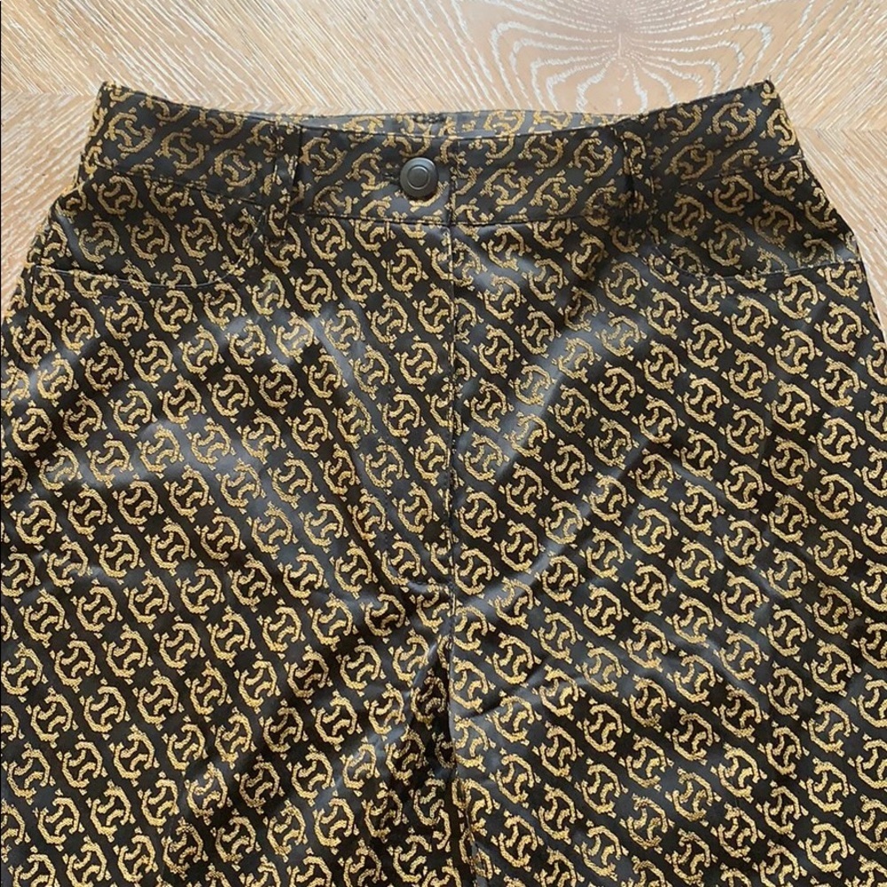 ETCETERA Black & Gold Print Straight Leg Pant 0 - Picture 3 of 7